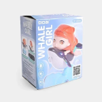 Διαδραστικό Παιχνίδι Κοριτσάκι σε Φάλαινα με Φως & Ήχο LD-171A Μπλε