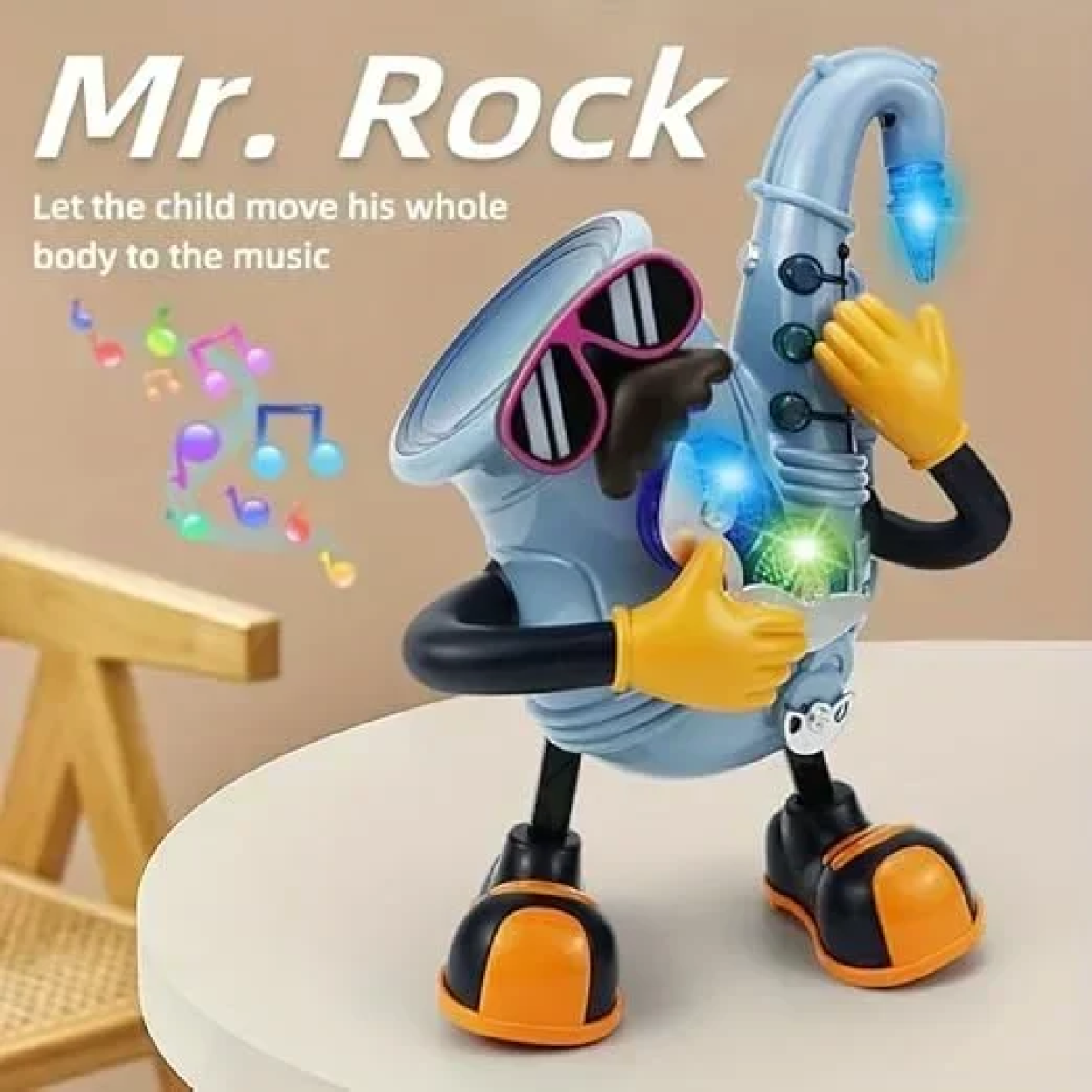 Διαδραστικό Ρομπότ Μουσικοχορευτικό Mr. Rock με Σαξόφωνο LD-173A