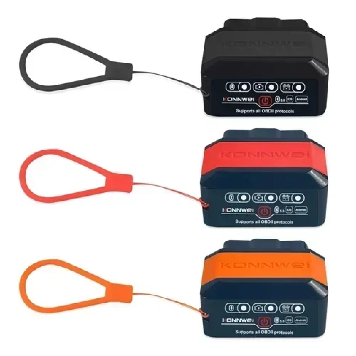 Διαγνωστικό αυτοκινήτου Konnwei OBD II Bluetooth KW905 κόκκινο - Image 4