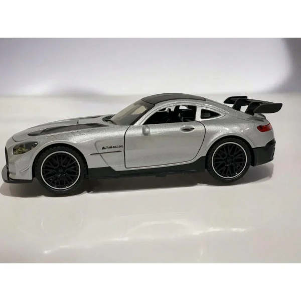 Die Cast Αυτοκίνητο Pull Back 1:28 με Φώτα & Ήχο MQ308-11A Ασημί