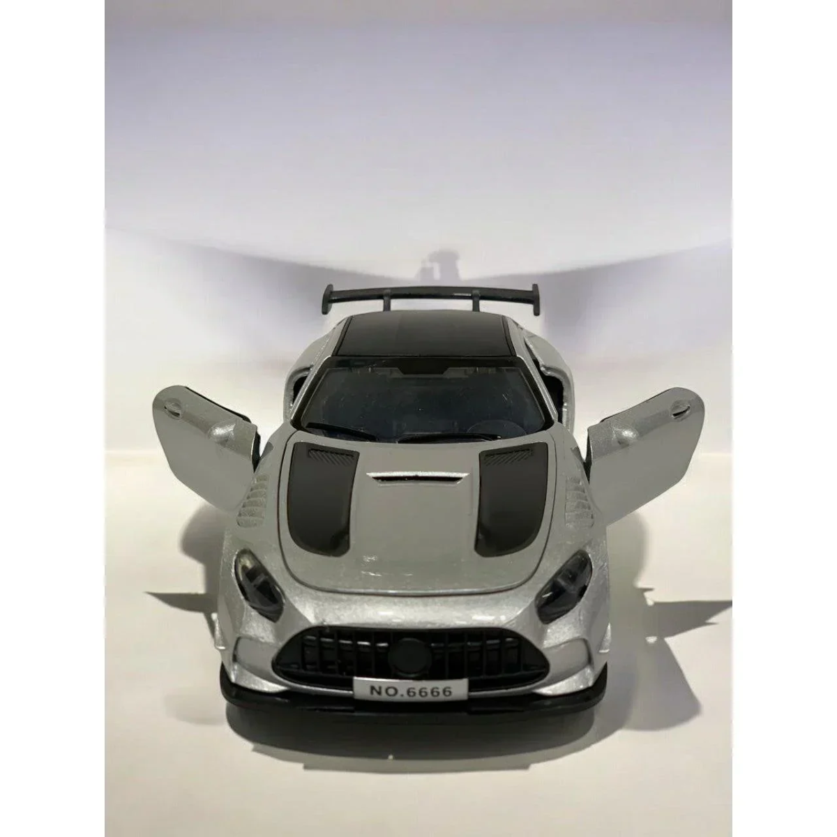 Die Cast Αυτοκίνητο Pull Back 1:28 με Φώτα & Ήχο MQ308-11A Ασημί