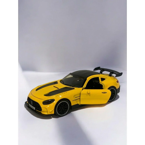 Die Cast Αυτοκίνητο Pull Back 1:28 με Φώτα & Ήχο MQ308-11A Κίτρινο