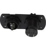 Διπλός φορτιστής αυτοκινήτου USB 12V με ενσωματωμένη βάση πάνελ και διακόπτη Carsun EE6020 - Image 3