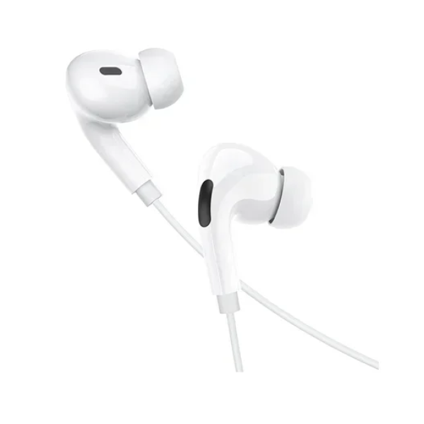 Ενσύρματα ακουστικά In-ear Handsfree με βύσμα USB-C M83 Hoco λευκό
