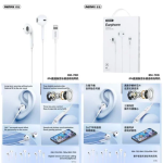 Ενσύρματα Ακουστικά Remax RM-702i Με Βύσμα Lightning Λευκά