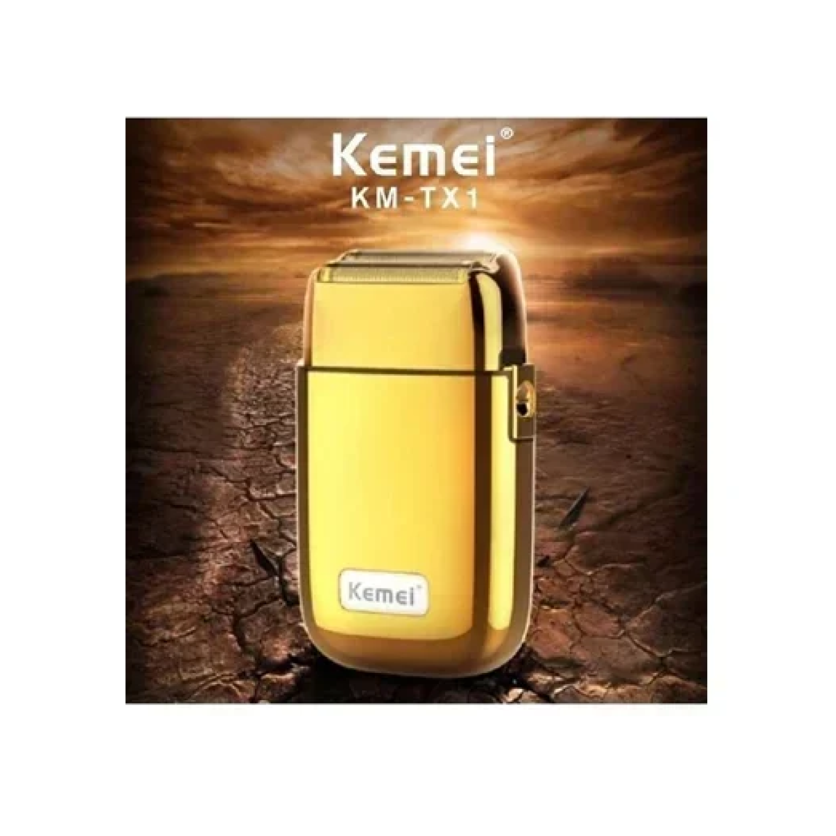Επαναφορτιζόμενη κουρευτική μηχανή Kemei KM-TX1 χρυσό - Image 4