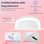 Επαγγελματικό φουρνάκι νυχιών 66W UV LED Nail Lamp - μαύρο - Image 4