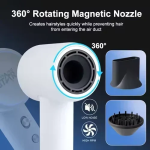 Επαγγελματικό πιστολάκι μαλλιών 1600W Winning Star ST-5717 λευκό - Image 4