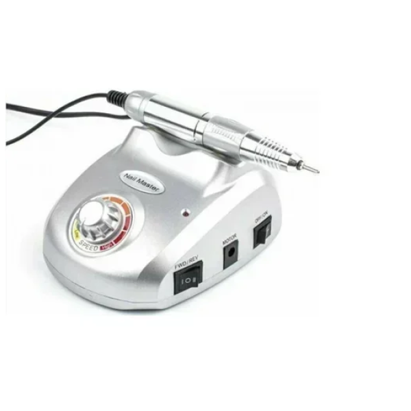 Επαγγελματικός τροχός νυχιών ρεύματος 30000rpm με πεντάλ 15W ZS-603 ασημί