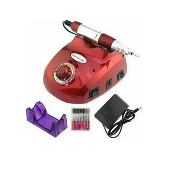 Επαγγελματικός τροχός νυχιών ρεύματος 30000rpm με πεντάλ 15W ZS-603 κόκκινο