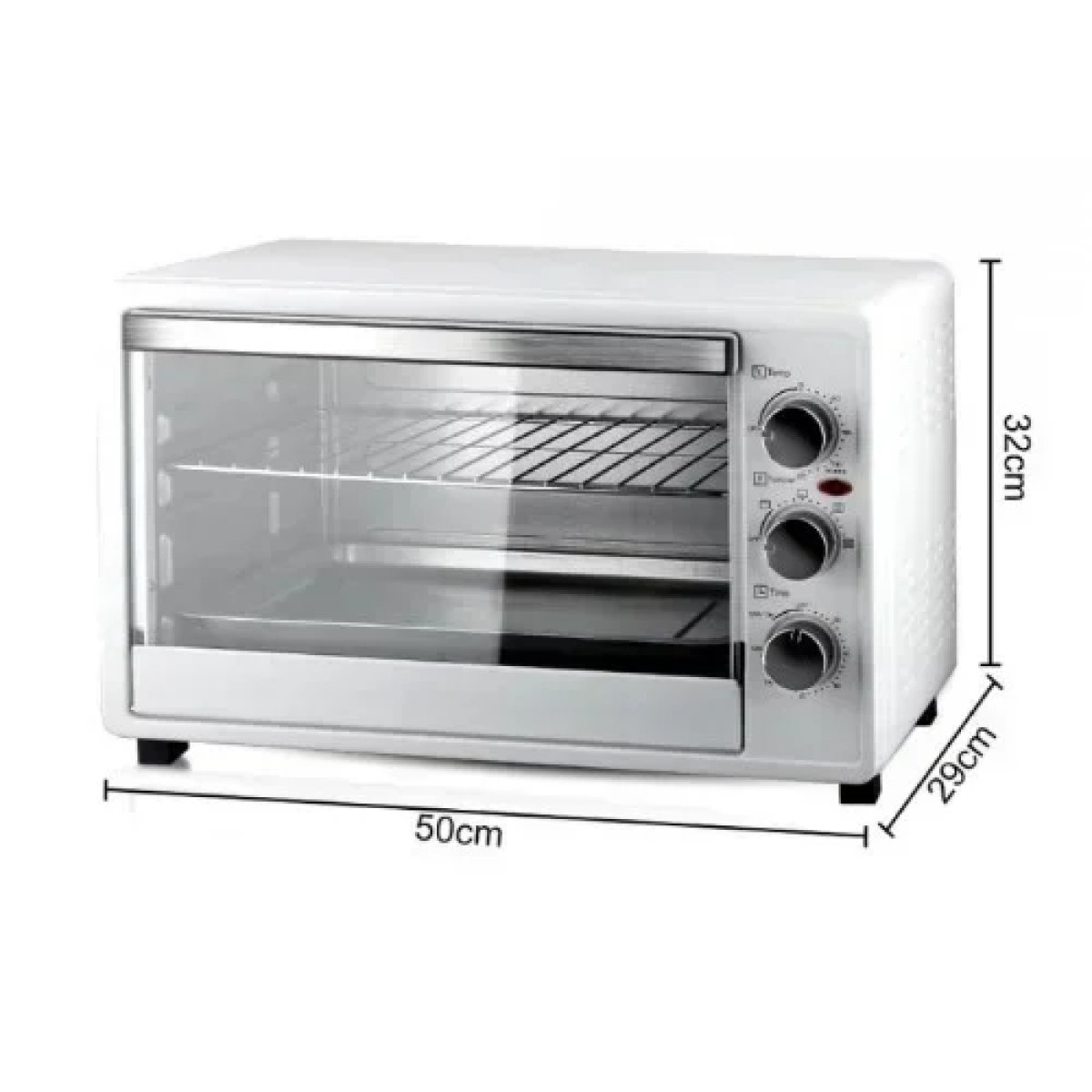 Επιτραπέζιο Ηλεκτρικό Φουρνάκι 40lt 1500W RAF R.5326 Λευκό