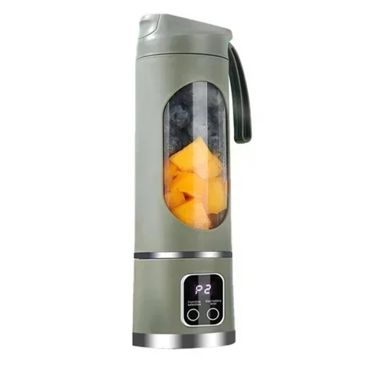 Φορητό ηλεκτρικό μπλέντερ χειρός 450ml Juicing Cup χακί