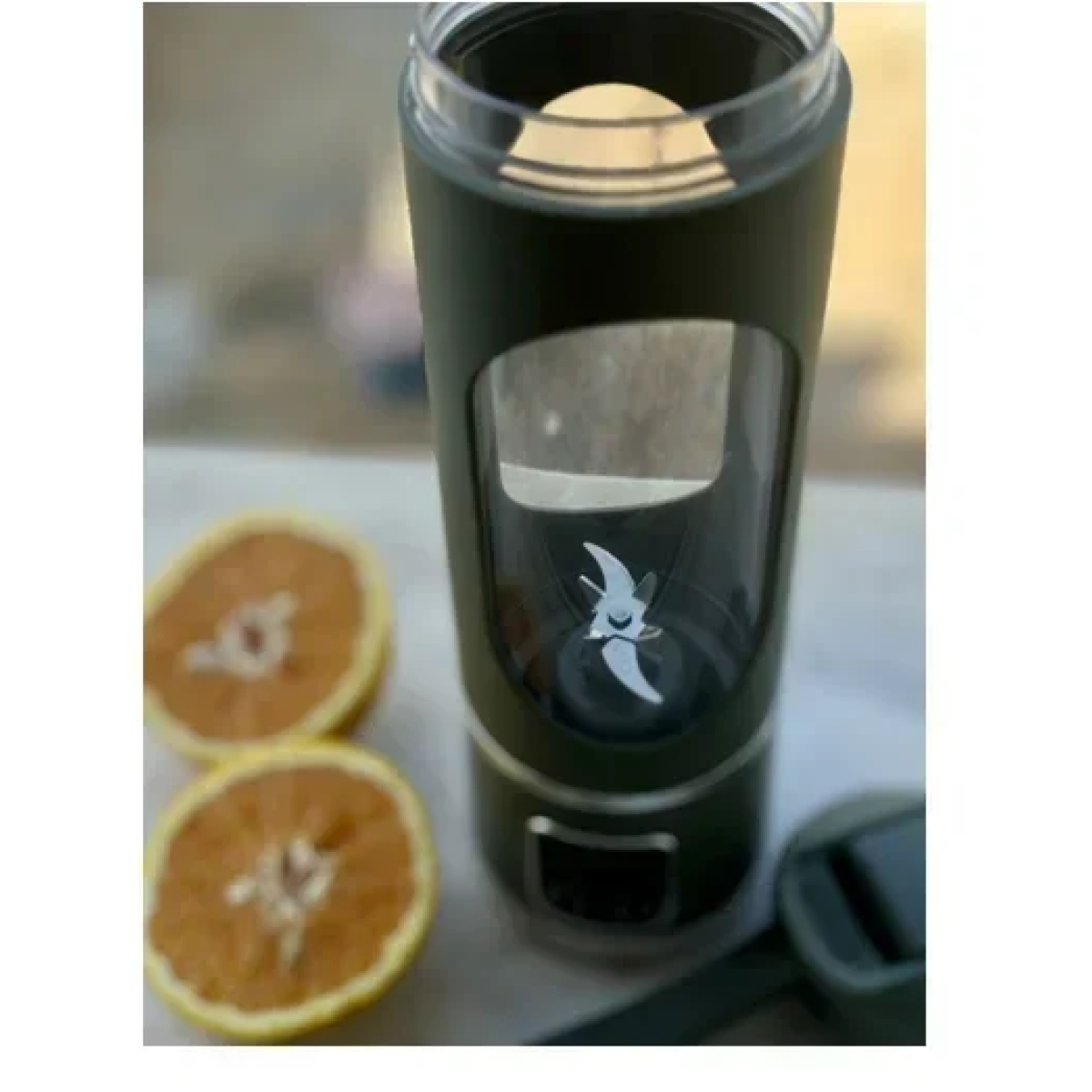 Φορητό ηλεκτρικό μπλέντερ χειρός 450ml Juicing Cup HS-860 λιλά - Image 3