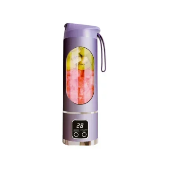 Φορητό ηλεκτρικό μπλέντερ χειρός 450ml Juicing Cup HS-860 λιλά