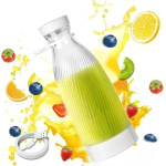 Φορητό ηλεκτρικό μπλέντερ χειρός 500ml Juicing Cup λευκό - Image 2