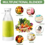 Φορητό ηλεκτρικό μπλέντερ χειρός 500ml Juicing Cup λευκό - Image 6