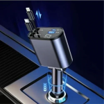 Φορτιστής αυτοκινήτου 139W για Type-C και iOS CC-329 Treqa ανθρακί - Image 3