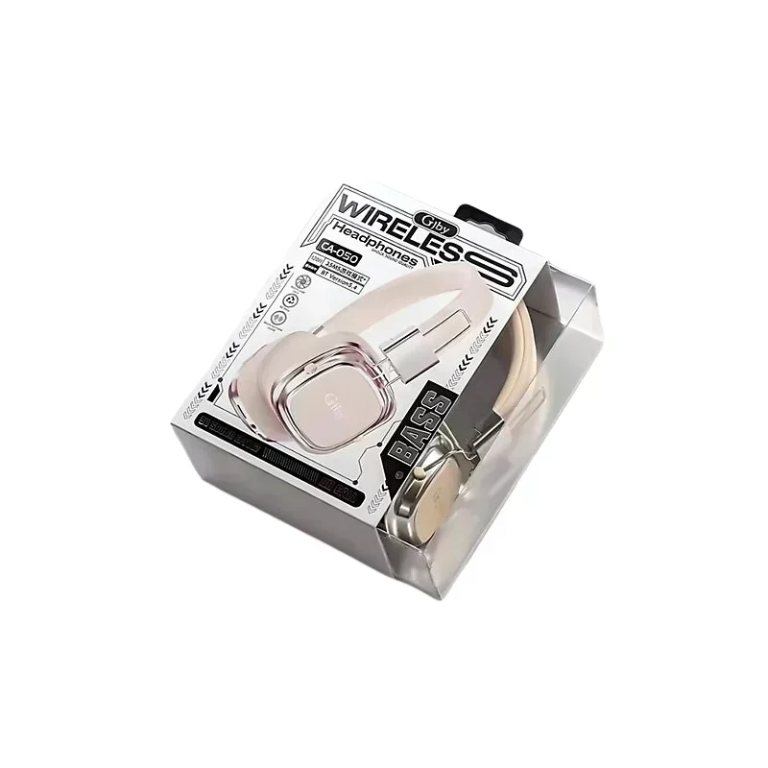Gjby CA-050 Ασύρματα Bluetooth On Ear Ακουστικά Μπεζ