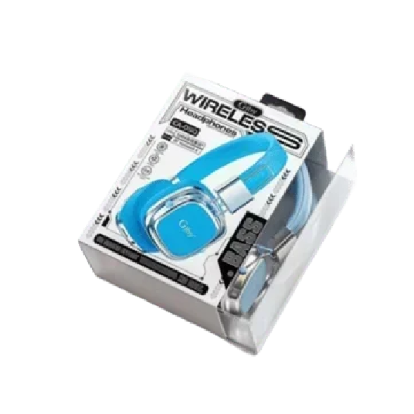 Gjby CA-050 Ασύρματα Bluetooth On Ear Ακουστικά Μπλε