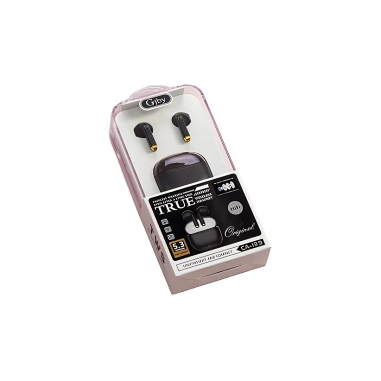 Gjby CA-139 In-ear Bluetooth Handsfree Ακουστικά με Θήκη Φόρτισης Μαύρα