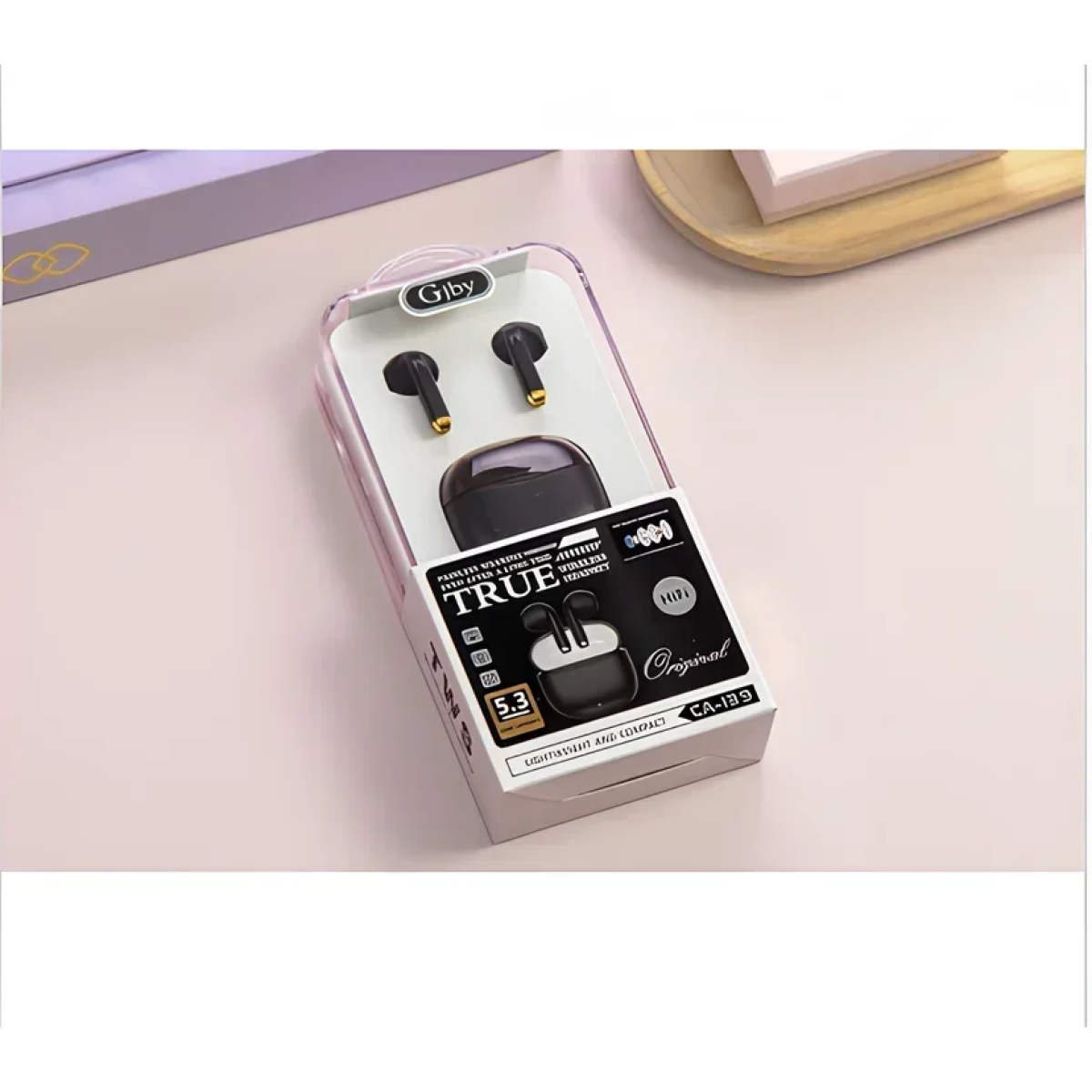 Gjby CA-139 In-ear Bluetooth Handsfree Ακουστικά με Θήκη Φόρτισης Μαύρα