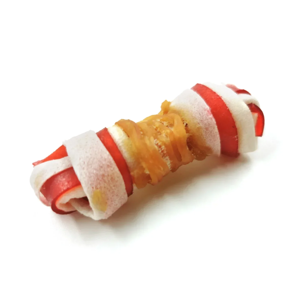 Μασόμενα Sticks Bicolor για Σκύλους απο Φυσικό Δέρμα με γεύση Κοτόπουλο 12,5εκ. (2τμχ)