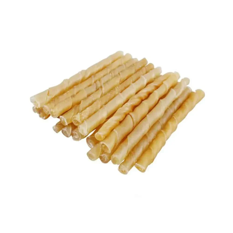Μασόμενα Twist Sticks για Σκύλους απο Φυσικό Δέρμα 12,5εκ. (20τμχ)
