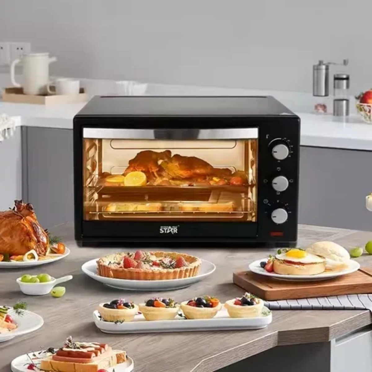 Ηλεκτρικό φουρνάκι χωρίς εστίες 1600W Winning Star ST-9620 μαύρο - Image 5