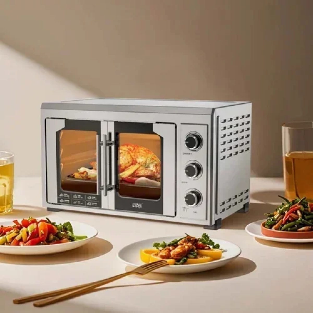 Ηλεκτρικό φουρνάκι χωρίς εστίες 2000W Winning Star ST-9850 ασημί - Image 2
