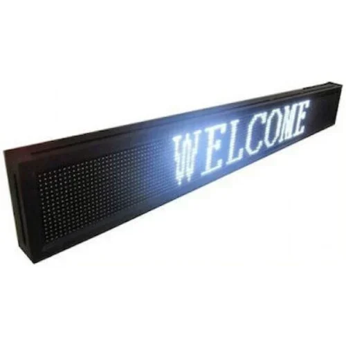 Ηλεκτρονική Πινακίδα LED Wifi 1m Ψυχρό Λευκό