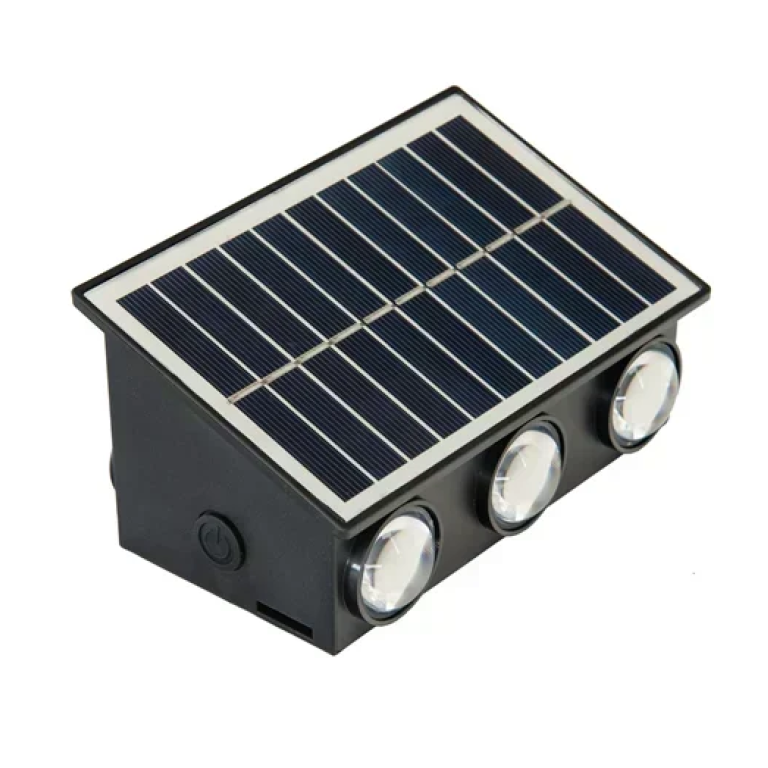 Ηλιακό φωτιστικό τοίχου RGB 6LED Andowl Q-TY003