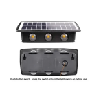 Ηλιακό φωτιστικό τοίχου RGB 6LED Andowl Q-TY003 - Image 3