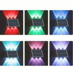 Ηλιακό φωτιστικό τοίχου RGB 6LED Andowl Q-TY003 - Image 5