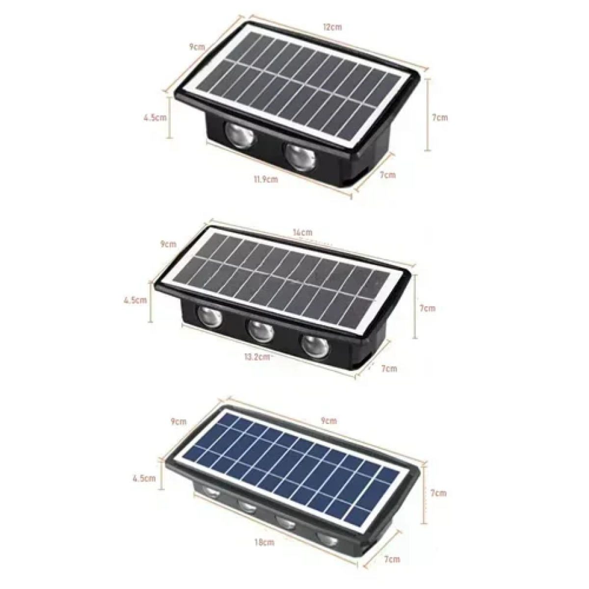 Ηλιακό φωτιστικό τοίχου RGB 6LED Andowl Q-TY003 - Image 6