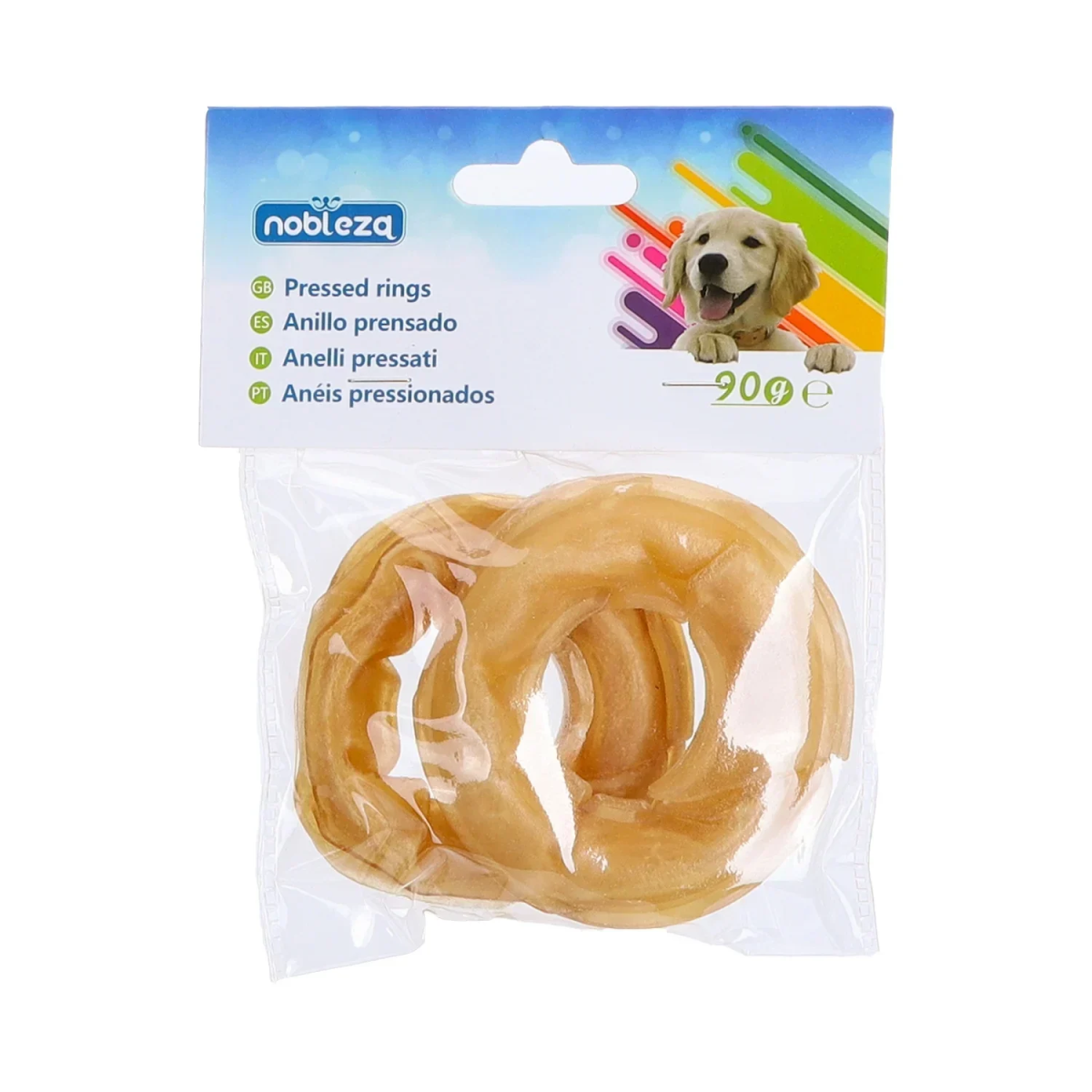 Μασόμενα Sticks σε σχήμα δαχτυλίδι για Σκύλους απο Φυσικό Δέρμα 7,5εκ. 90gr (2 τμχ)