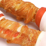 Μασόμενα Sticks Bicolor για Σκύλους απο Φυσικό Δέρμα με γεύση Κοτόπουλο 12,5εκ. (2τμχ)