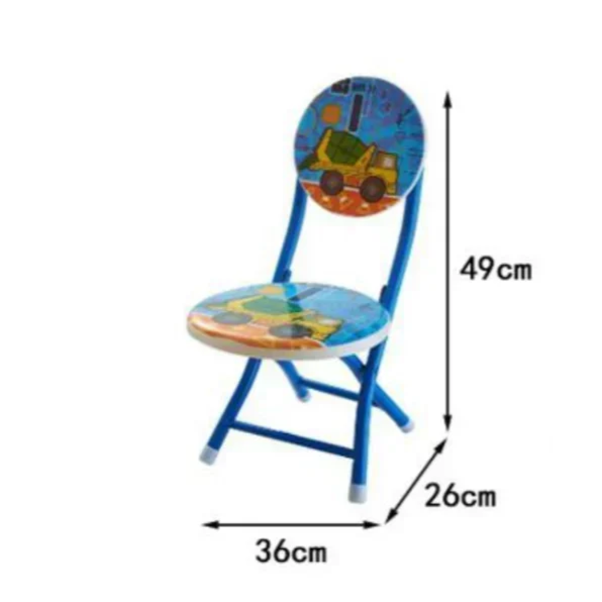 Καρεκλάκι Παιδικό Με Πλάτη 36x26x49εκ. Μπλε SDS-27126