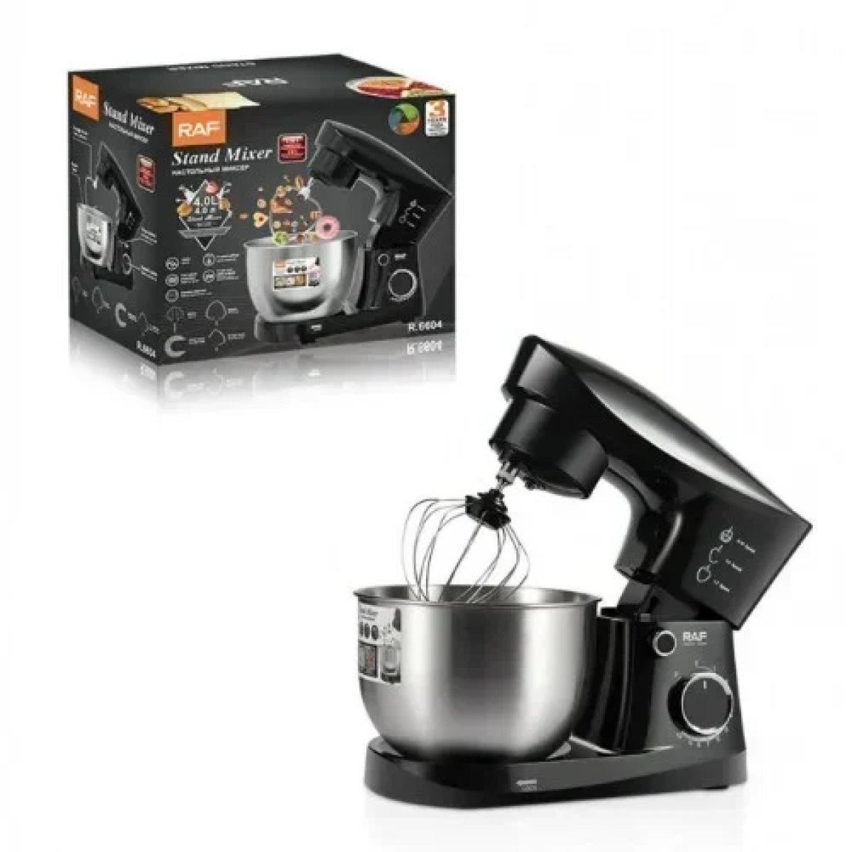 Κουζινομηχανή 1500W με Ανοξείδωτο Κάδο 4lt R.6604 Raf