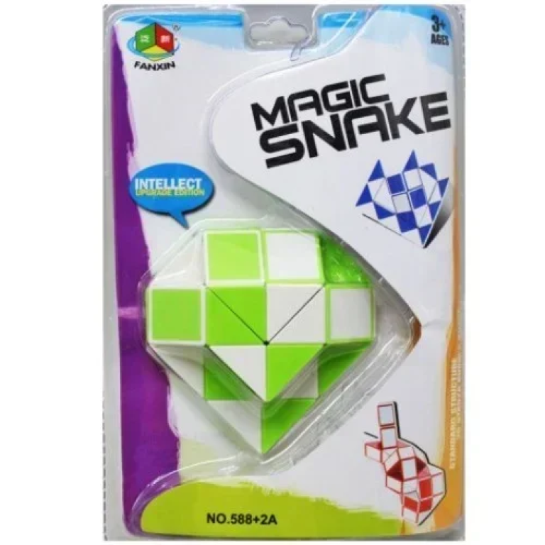 Κύβος Ταχύτητας Magic Snake 3+ 588-1A Λευκό-Πράσινο