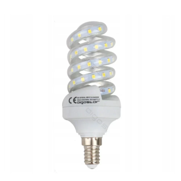 LED Λάμπα 11W E14 Σπιράλ 6400K Aigostar