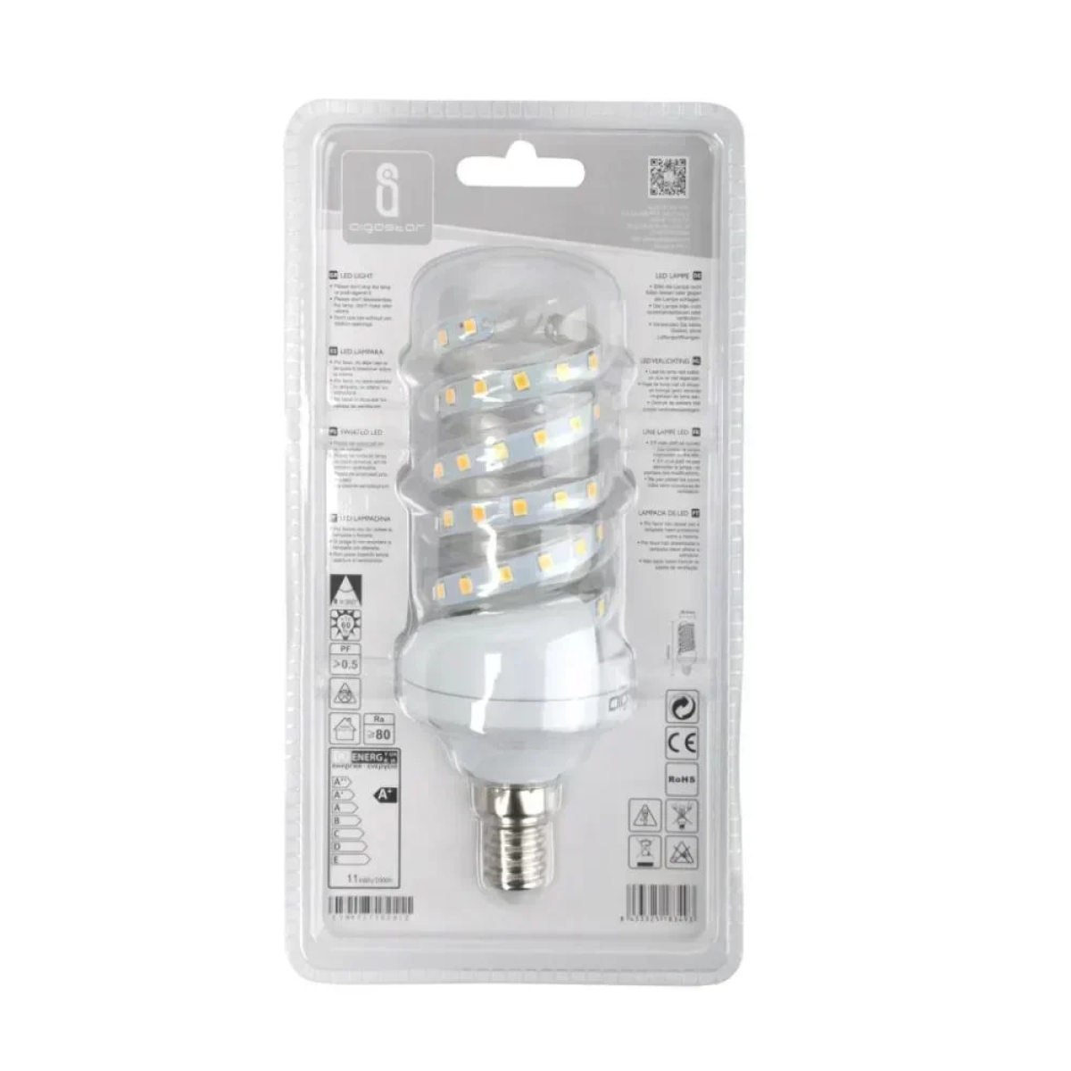 LED Λάμπα 11W E14 Σπιράλ Aigostar
