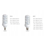 LED Λάμπα 9W E27 Σπιράλ Aigostar