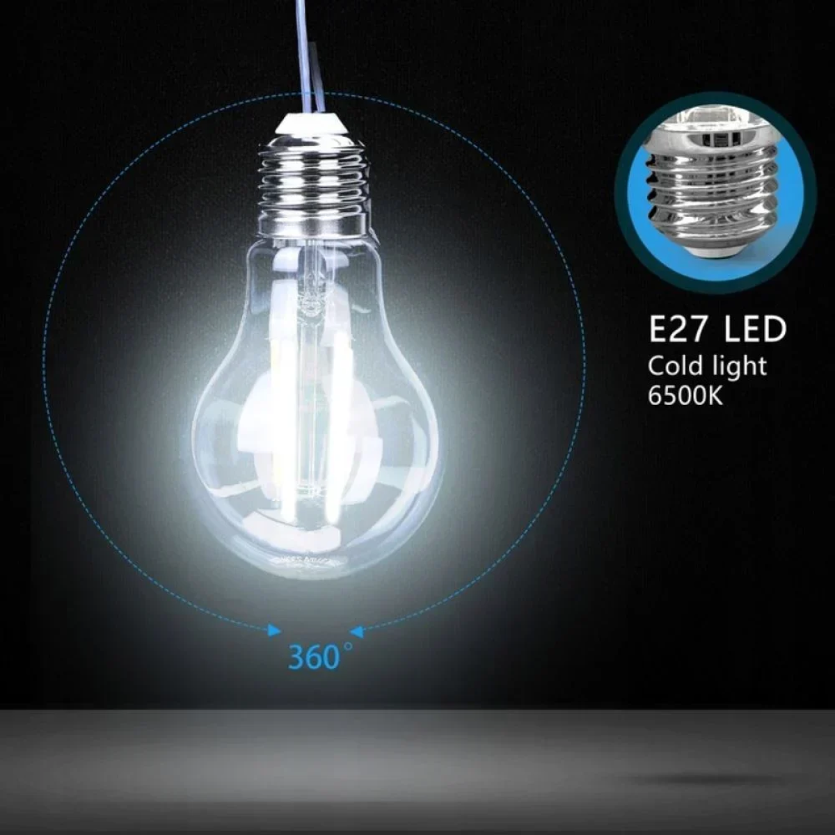LED Λάμπα A60 E27 6W Aigostar 6500K