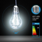 LED Λάμπα A60 E27 8W Aigostar 6500K