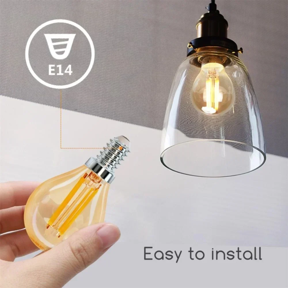 LED Λάμπα G45 E14 4W 2200K Aigostar