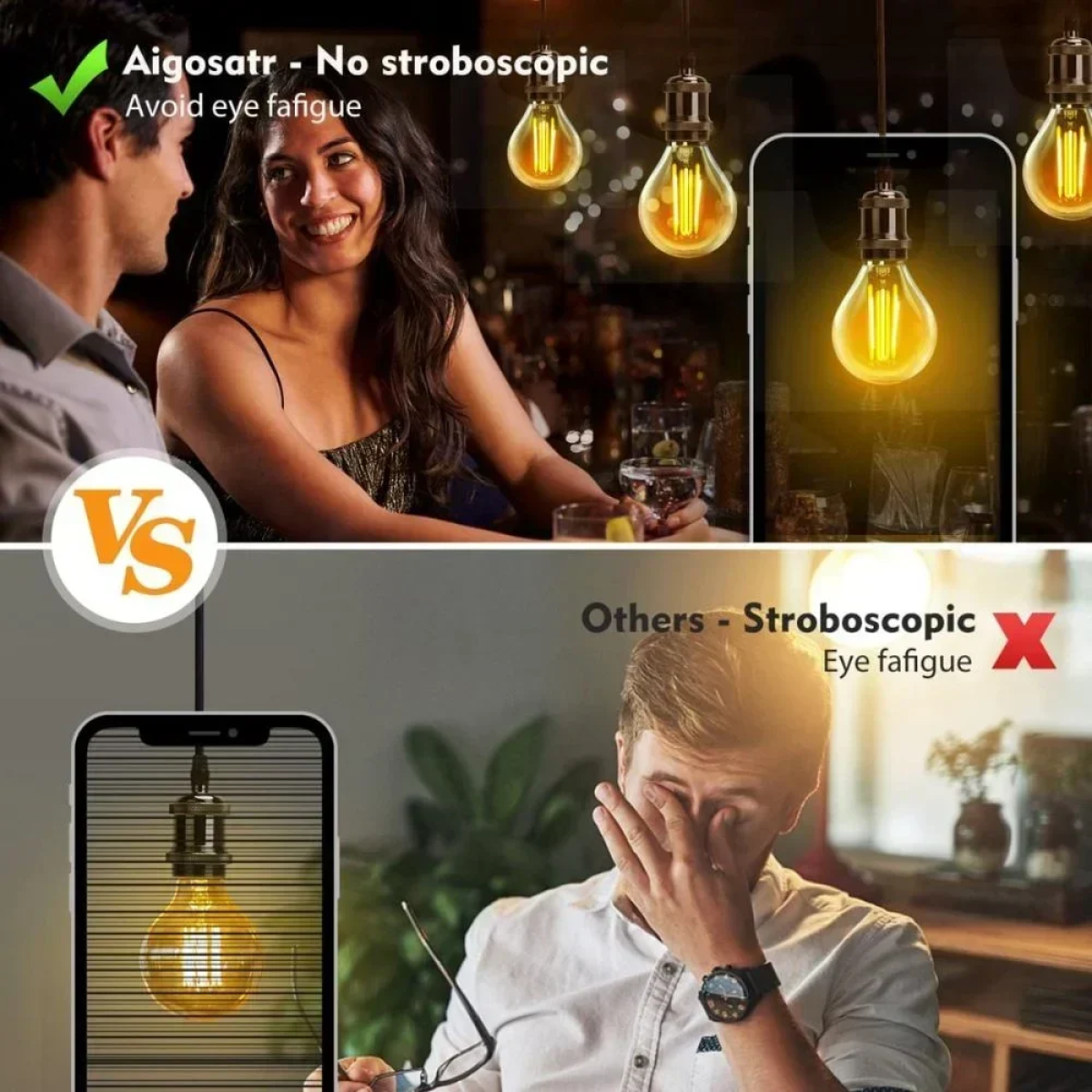 LED Λάμπα G45 E14 4W 2700K Aigostar