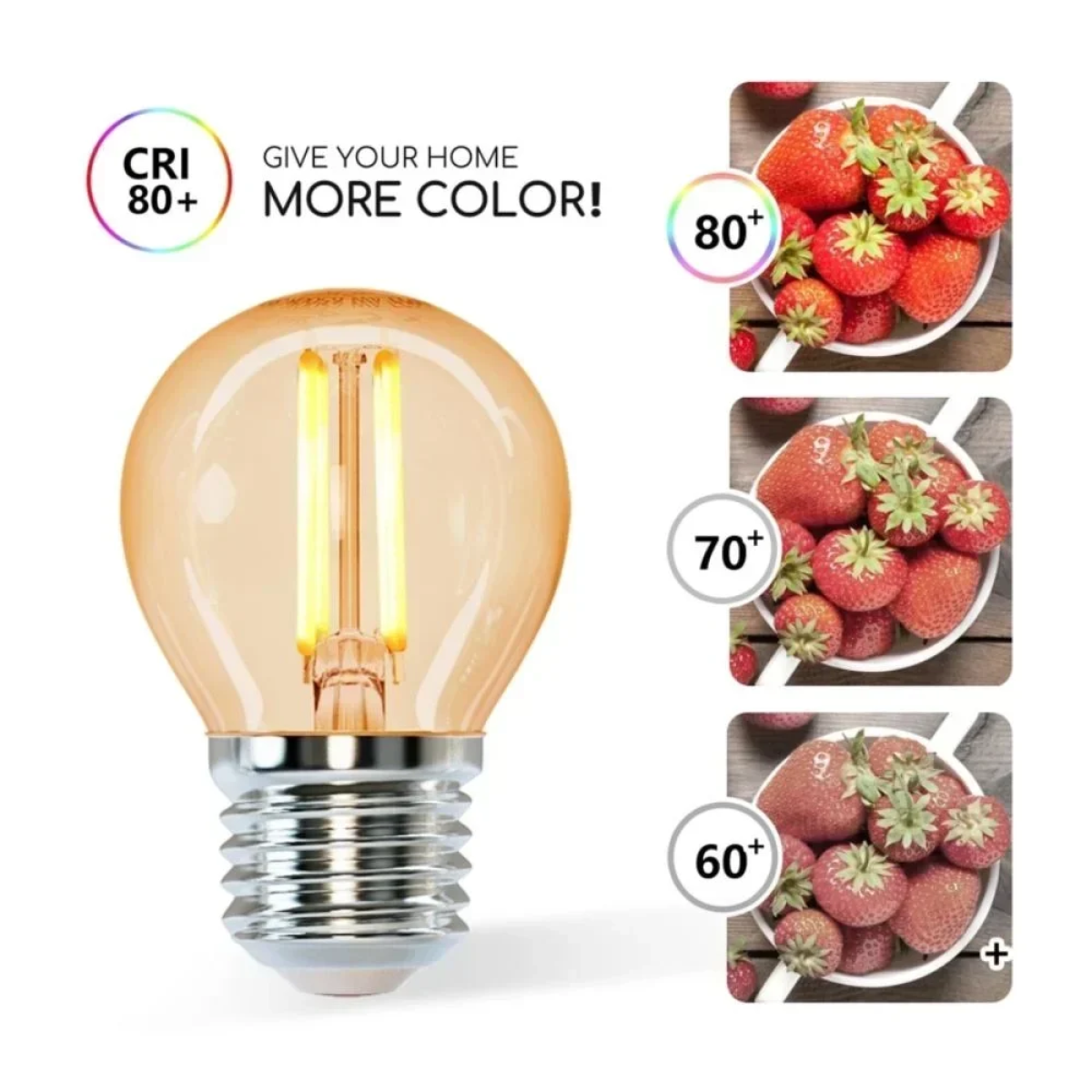 LED Λάμπα G45 E27 4W 2200K Aigostar