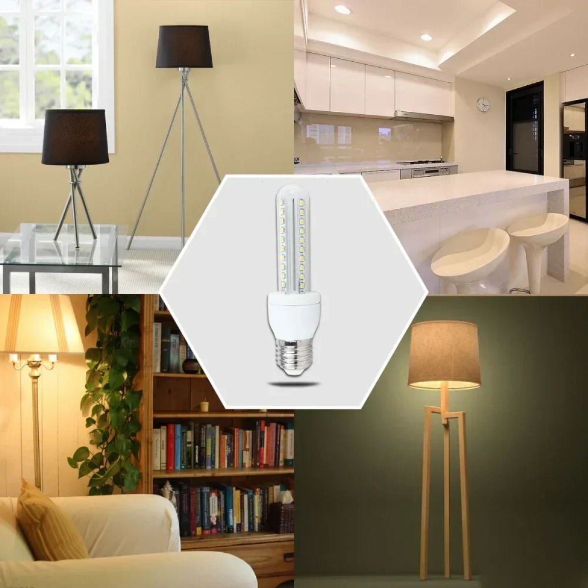 LED Λάμπα T3 2U E27 8W 3000K Aigostar