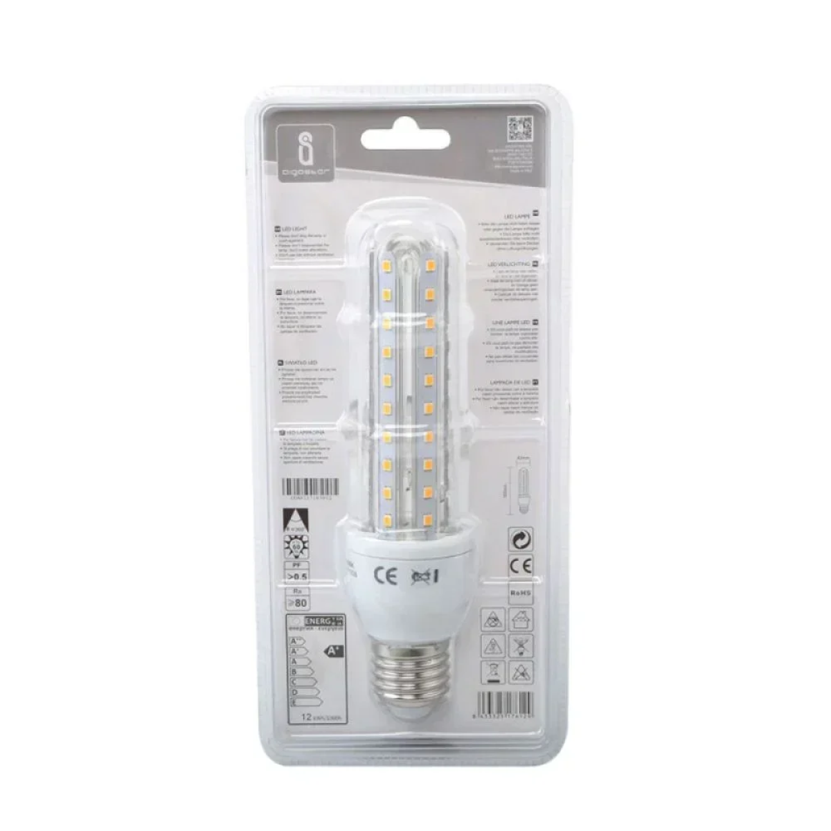 LED Λάμπα T3 3U E27 12W 3000K Aigostar