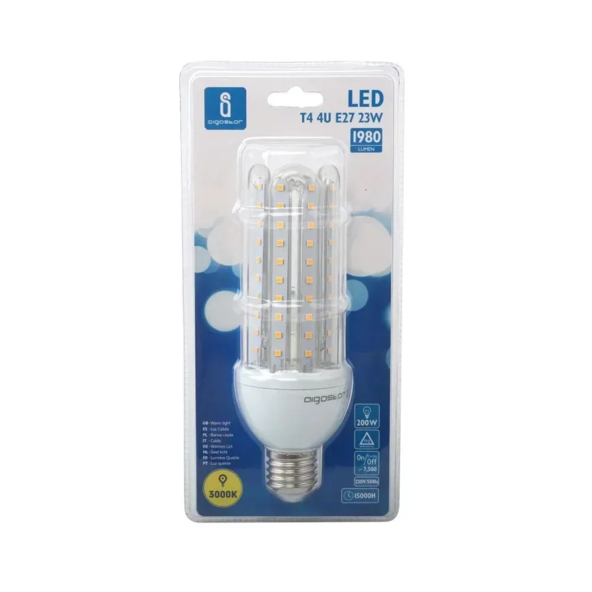 LED Λάμπα T3 4U E27 23W 3000K Aigostar